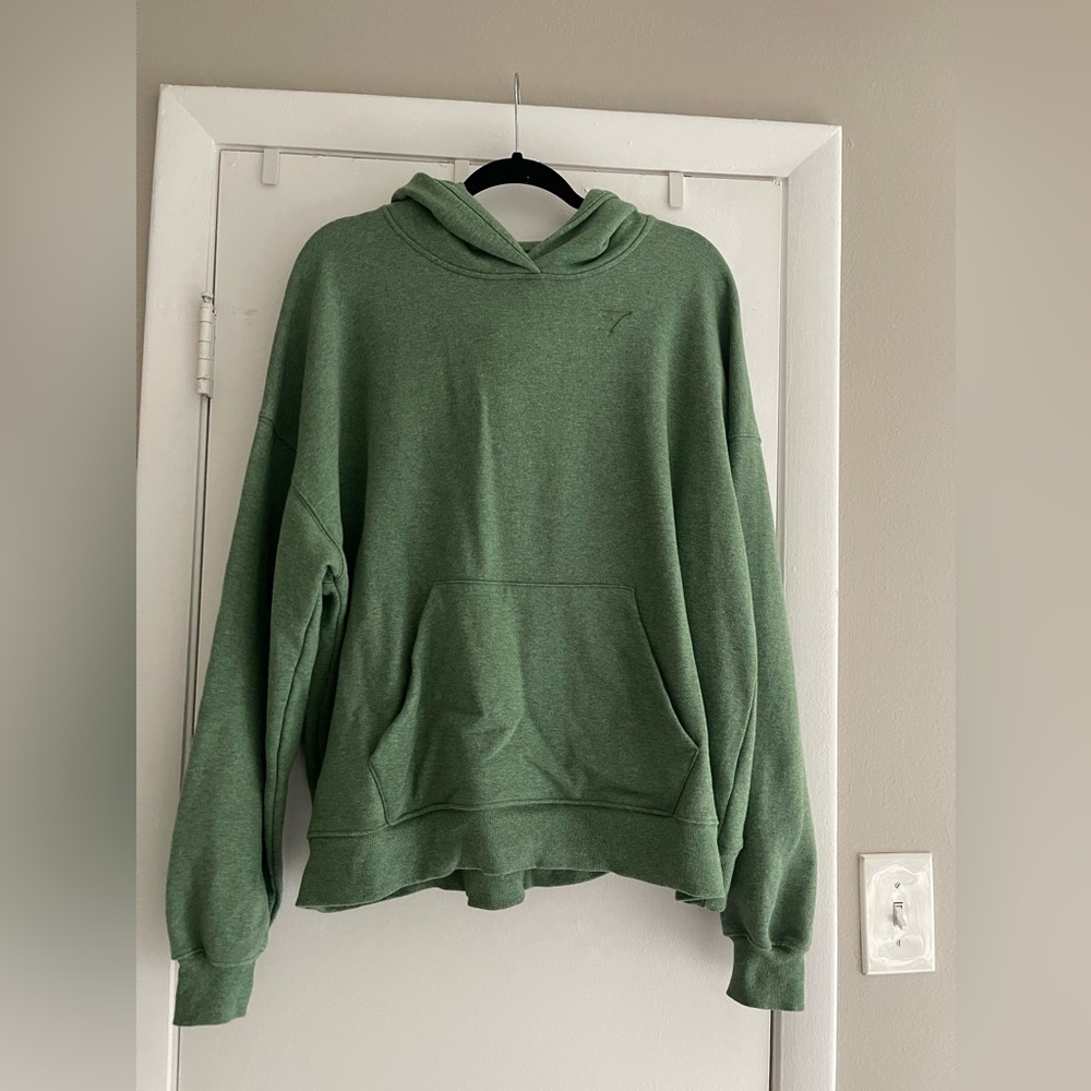 Gymshark Rest Day Sweats Hoodie - Crocodile Green Marl - Picture 5 of 7